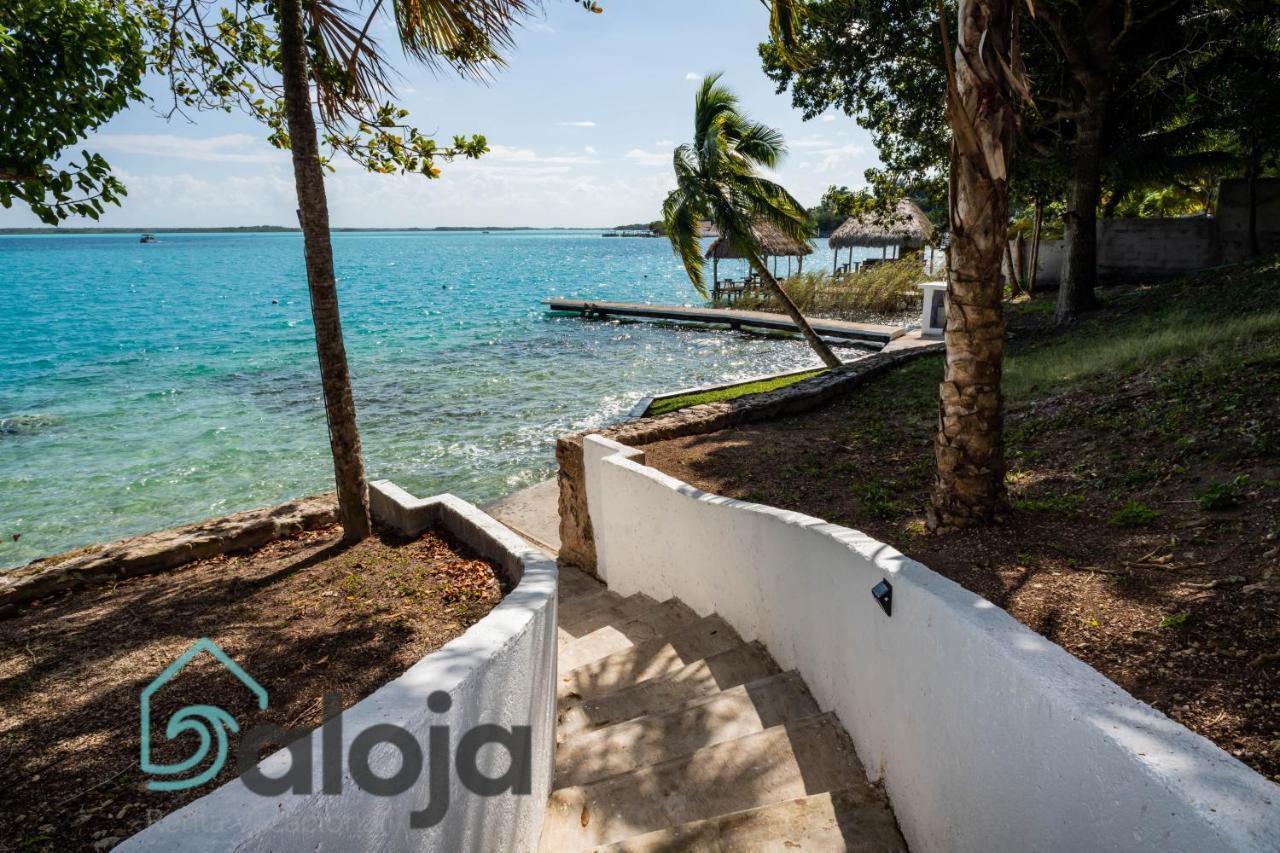 Villa Xtohil With Private Access To The Magic 7 Colors Lagoon Bacalar Eksteriør bilde